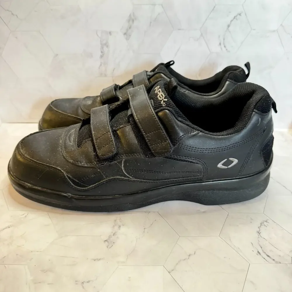 Apex Ambulator Shoes G8010M Mens Size 14 Wide Black Straps Comfort Medical